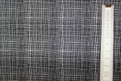 Designer- Baumwollstoff Weave black (10 cm)
